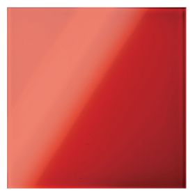 Panou decorativ 180x180mm, sticla, rosu FPB 180/100 Glass-1 red