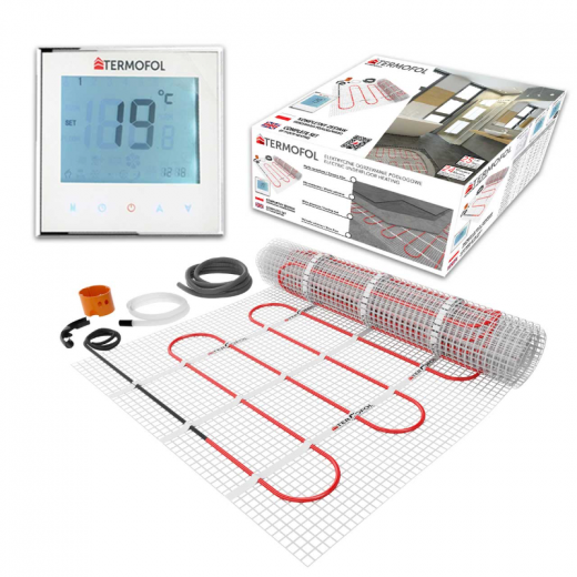 TERMOFOL Kit incalzire pardoseala 2.0 mp - 150W/mp - termostat touch